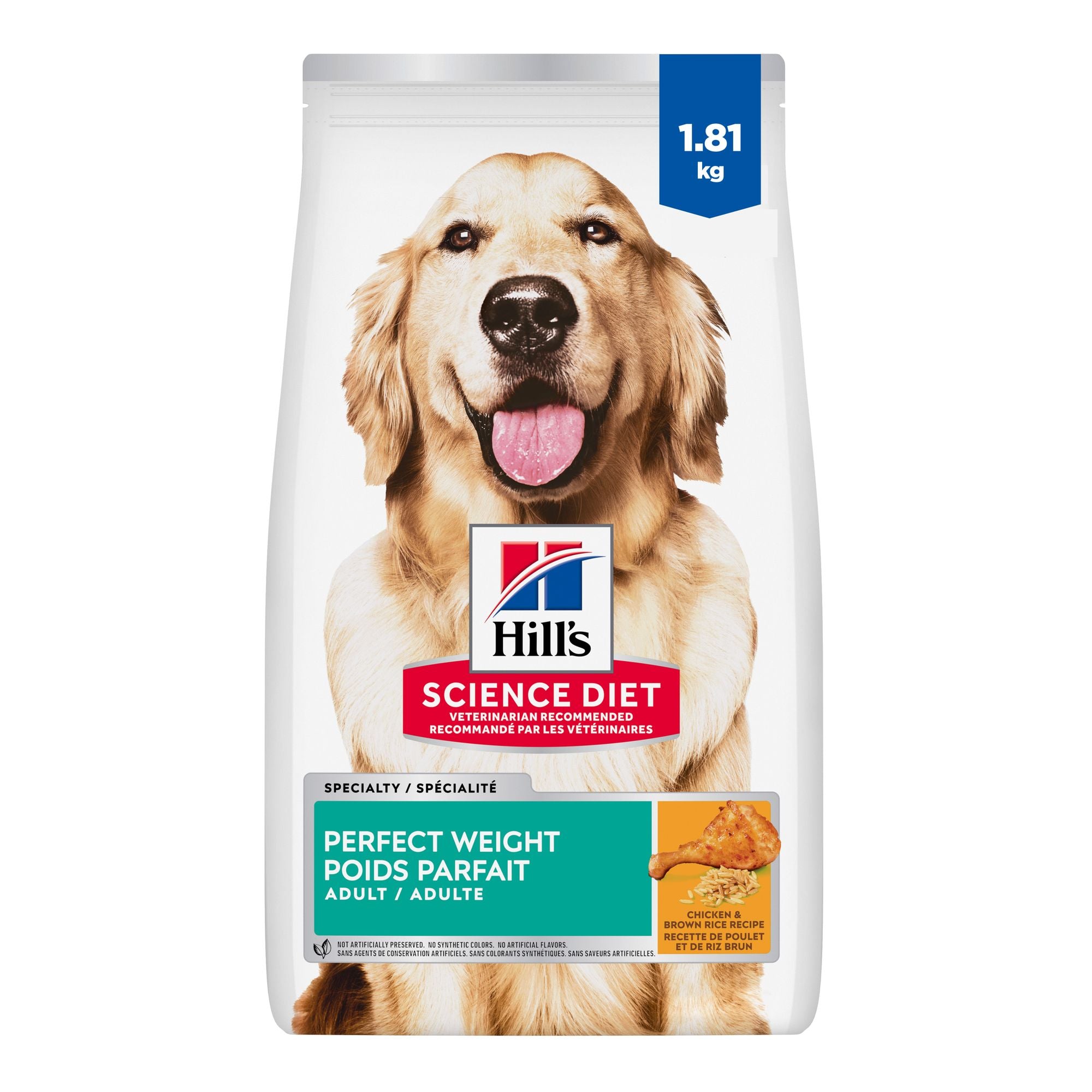 Hill's Science Diet Adult Perfect Weight Chicken Recipe Dry Dog Food 1.8 Kg