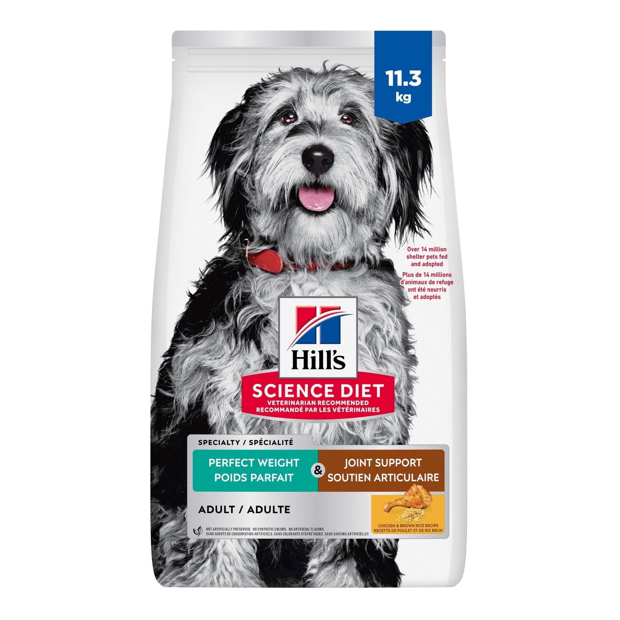 Hill's Science Diet Adult Perfect Weight & Joint Support Chicken Recipe Dry Dog Food 11.3 Kg