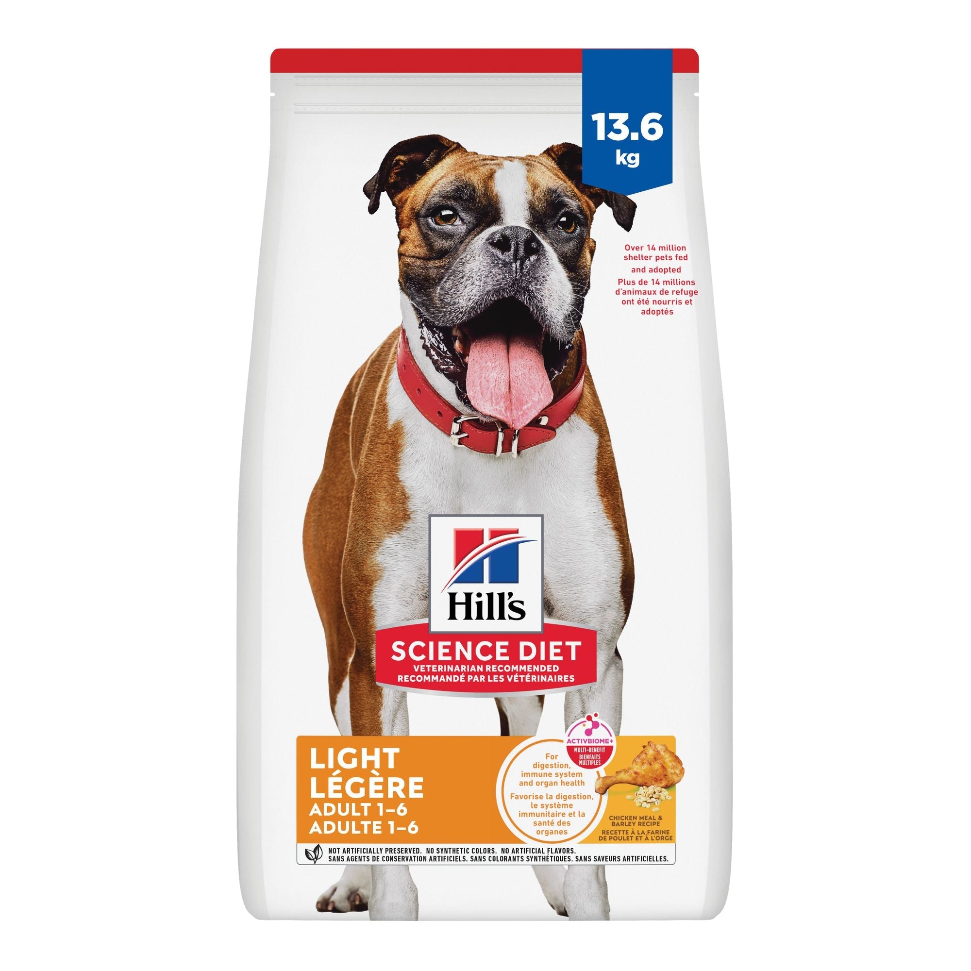 Hill's Science Diet Adult Light with Chicken Meal & Barley Dry Dog Food 13.6 Kg