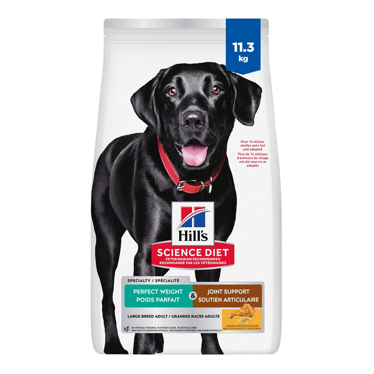 Hill's Science Diet Adult Perfect Weight & Joint Support Large Breed Dry Dog Food, Chicken Recipe 11.3 Kg