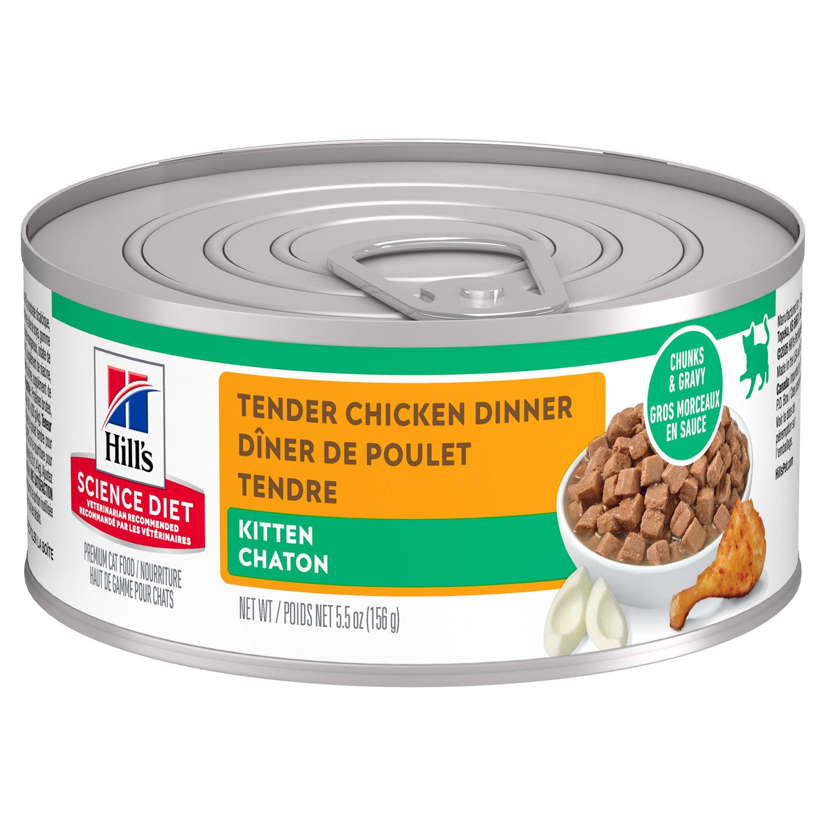 Hill's Science Diet Kitten Canned Cat Food, Tender Chicken Dinner 156g