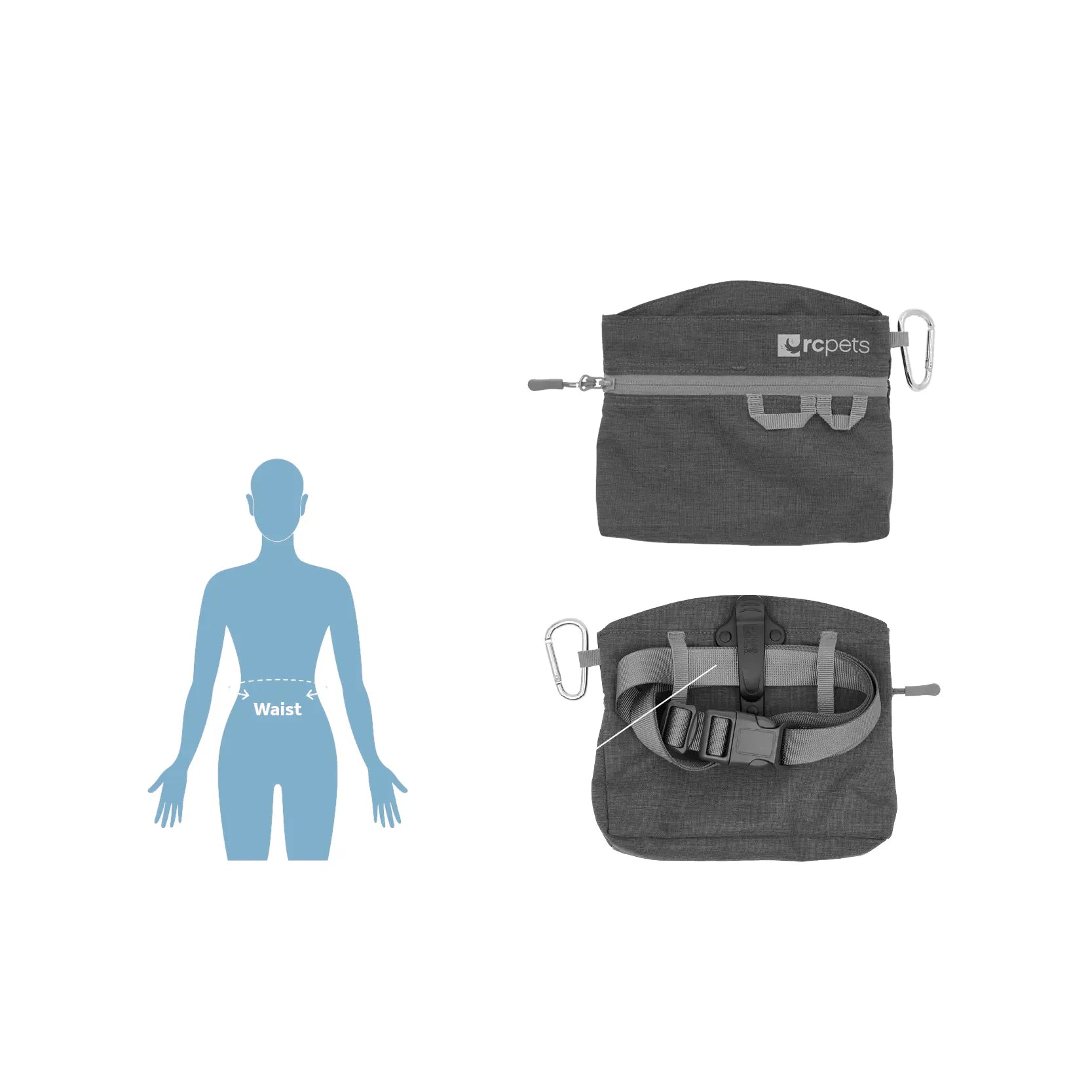 RC Quick Grab Heather Caramel Dog Treat Bag