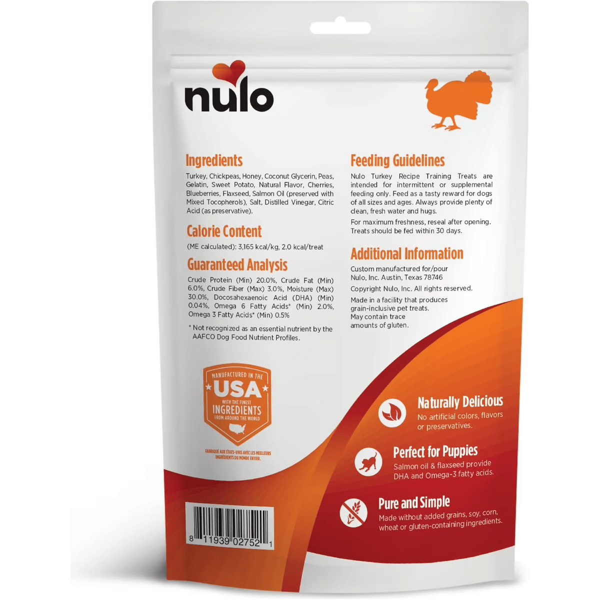 Nulo Freestyle Turkey Recipe Grain-Free Dog Training Treats Dog Treats | PetMax Canada