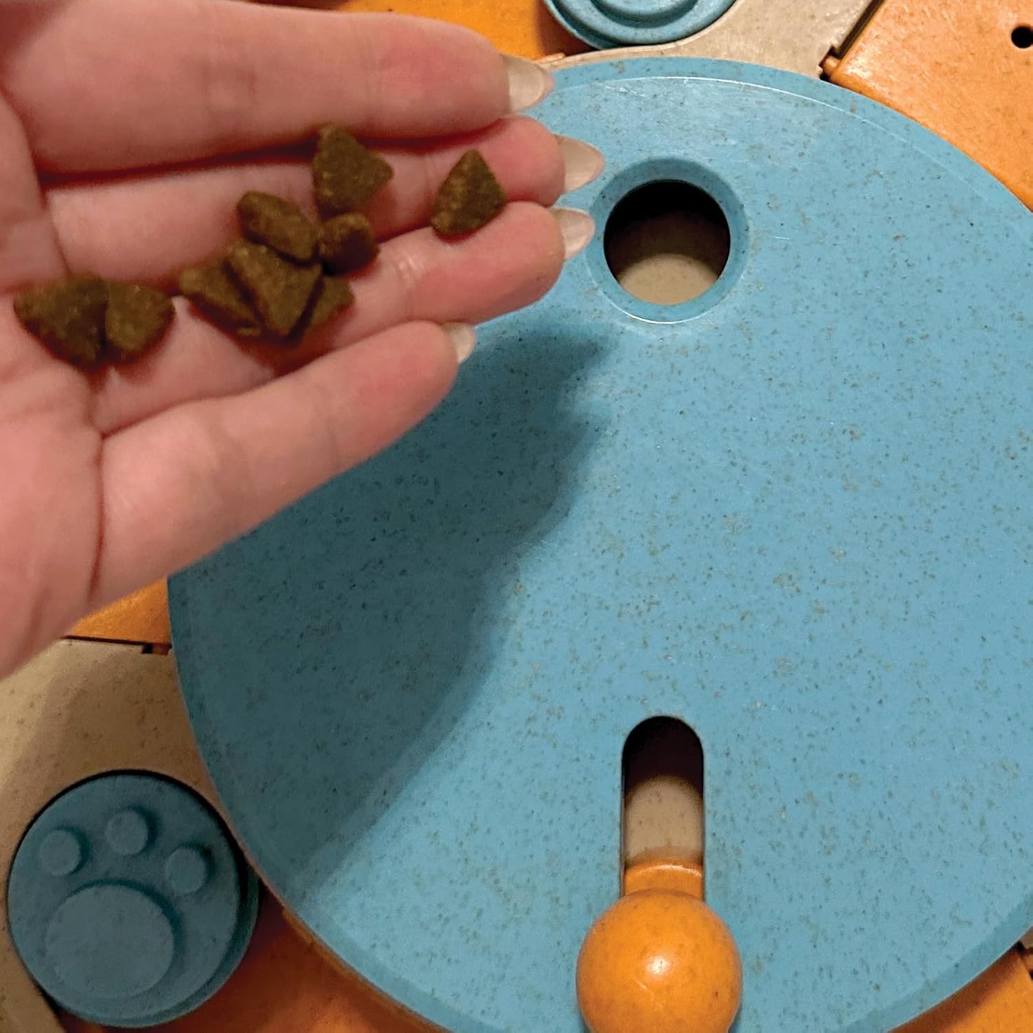 fouFIT Hide n Seek Multi-Play Turntable Puzzle Treat Dispensing Toy for Dogs