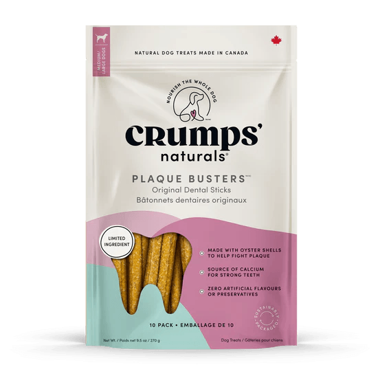 Crumps Naturals Dog Treats Plaque Busters Original - 140g - Dog Treats - Crump's Naturals - PetMax Canada
