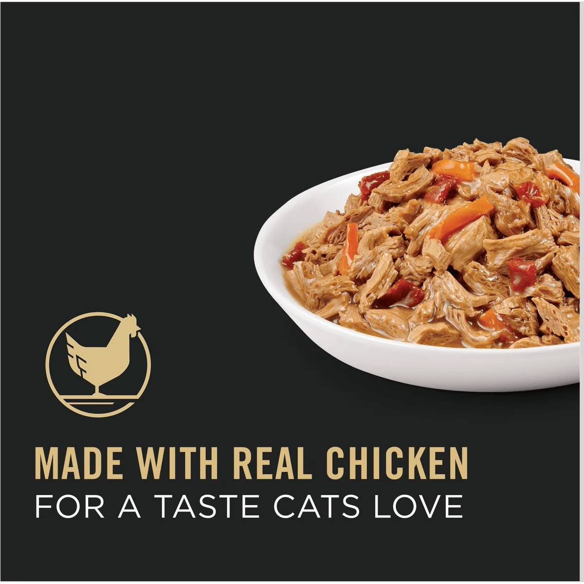 Purina Pro Plan Adult White Meat Chicken & Vegetable Entree in Gravy Canned Cat Food - 85g - Canned Cat Food - Purina Pro Plan - PetMax Canada