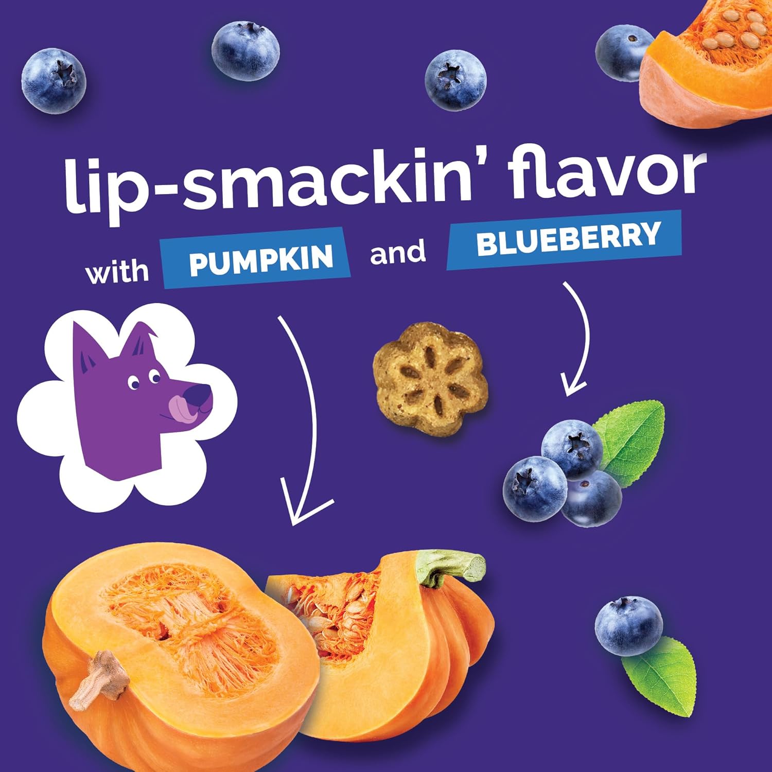 Fruitables Skinny Minis Friandises pour chiens Pompe et baies