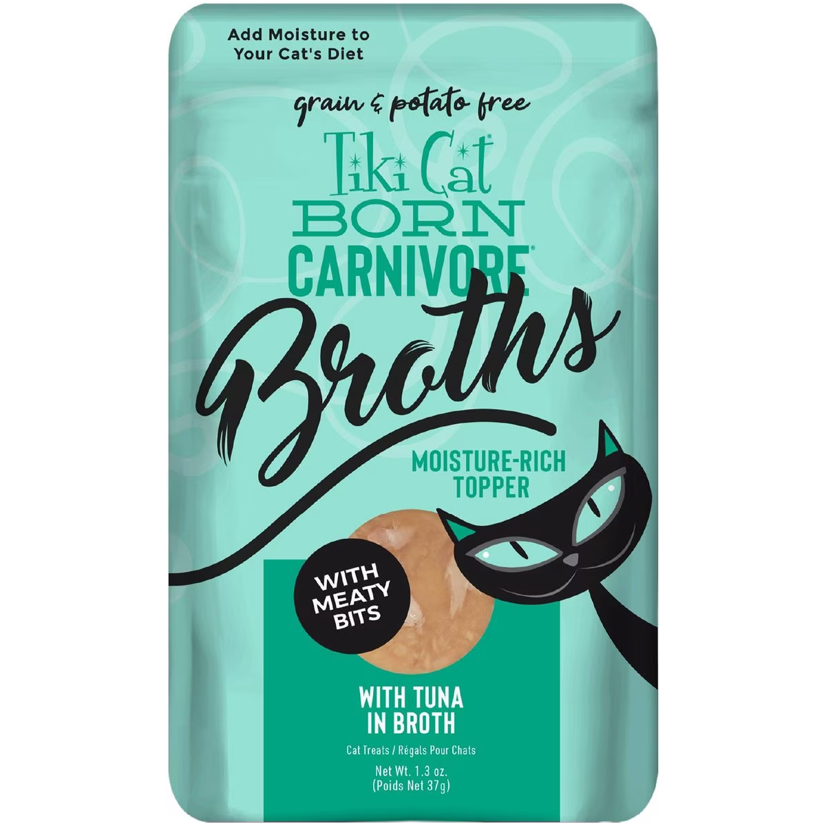 Tiki Cat Pouch Broths Grain Free Tuna