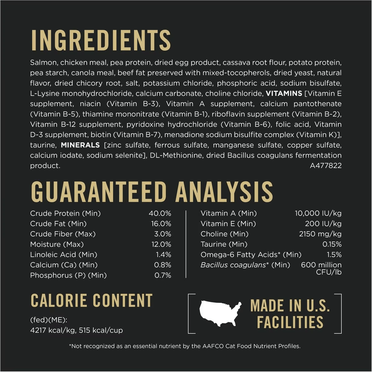 Purina Pro Plan Vital Systems Salmon & Egg Formula 4-in-1 Dry Cat Food - 2.27 Kg - Cat Food - Purina Pro Plan - PetMax Canada