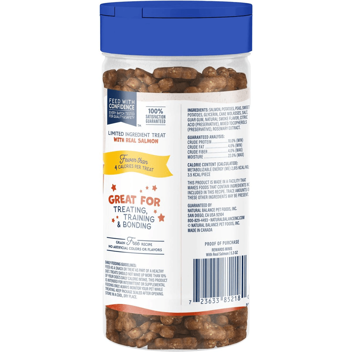 Natural Balance Rewards Minis with Real Salmon Dog Treats - 150g - Dog Treats - Natural Balance - PetMax Canada