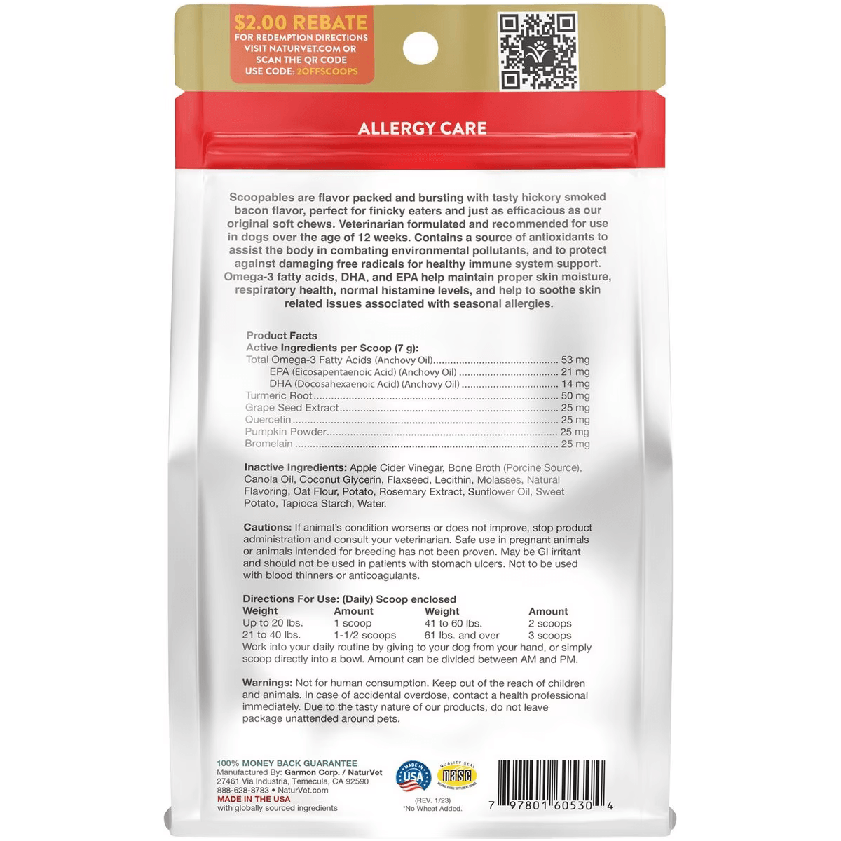 Naturvet Dog Scoopables Allergy Aid Supplement - Default Title - Health Care - Naturvet - PetMax Canada