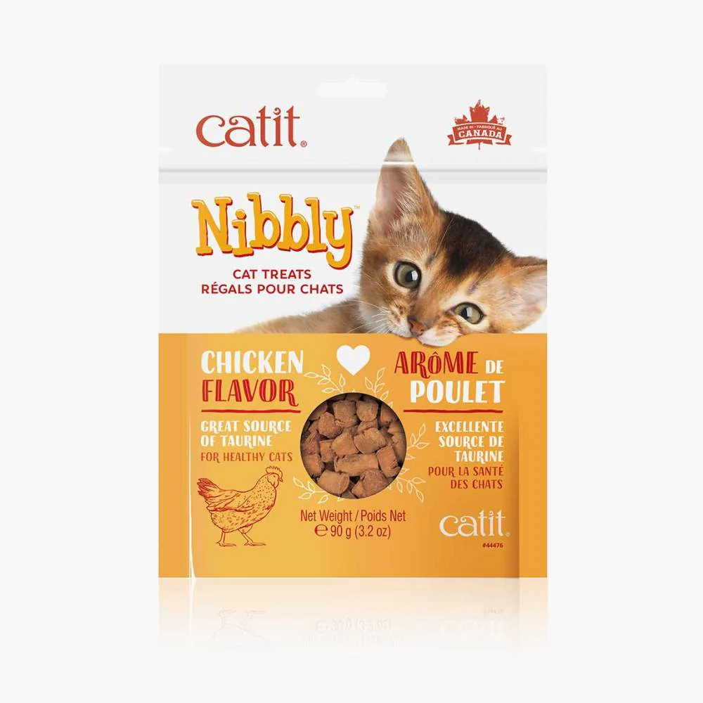 Gâteries Nibbly Catit pour chats, saveur de poulet