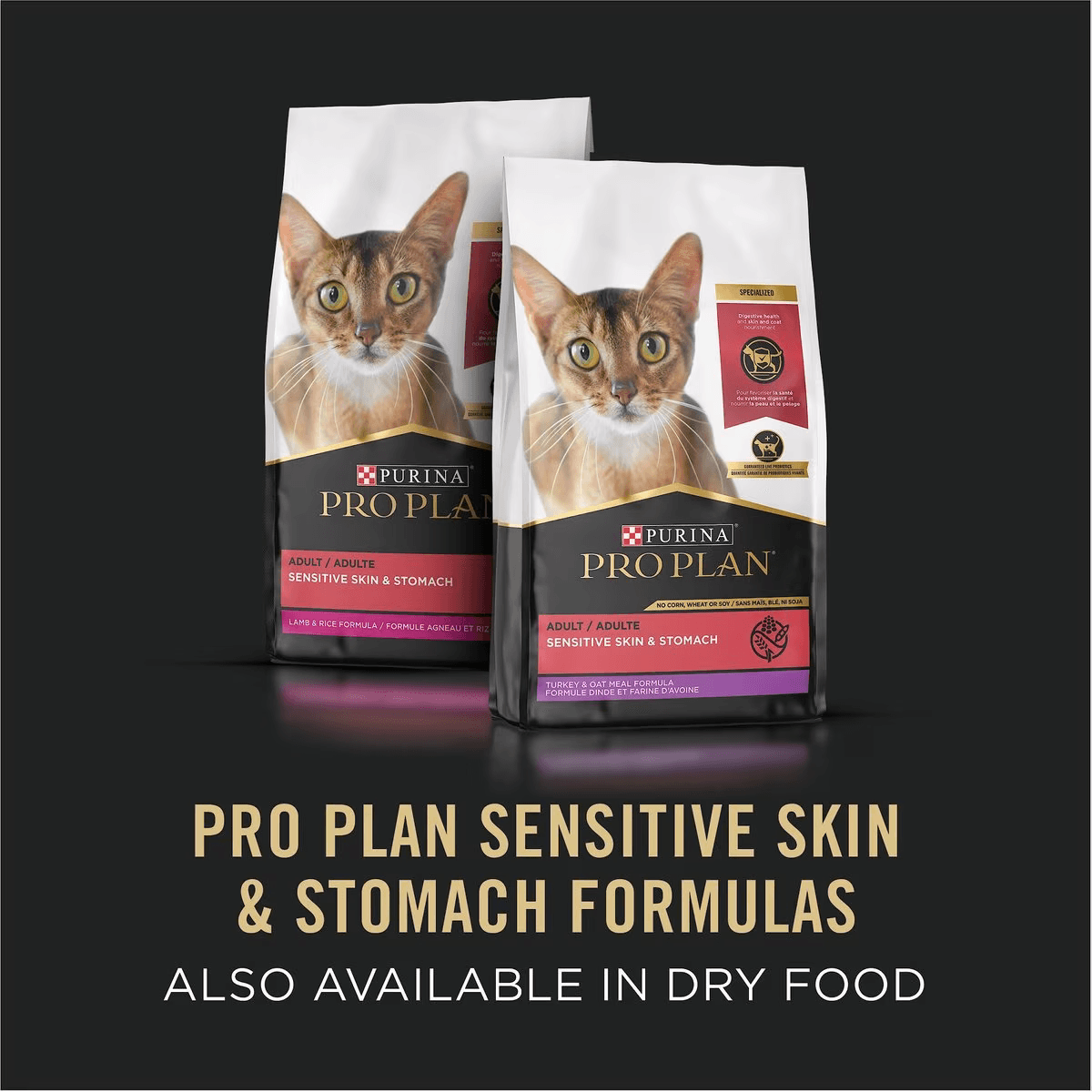 Purina Pro Plan Focus Sensitive Skin & Stomach Classic Arctic Char Grain-Free Entree Canned Cat Food - 85g - Canned Cat Food - Purina Pro Plan - PetMax Canada