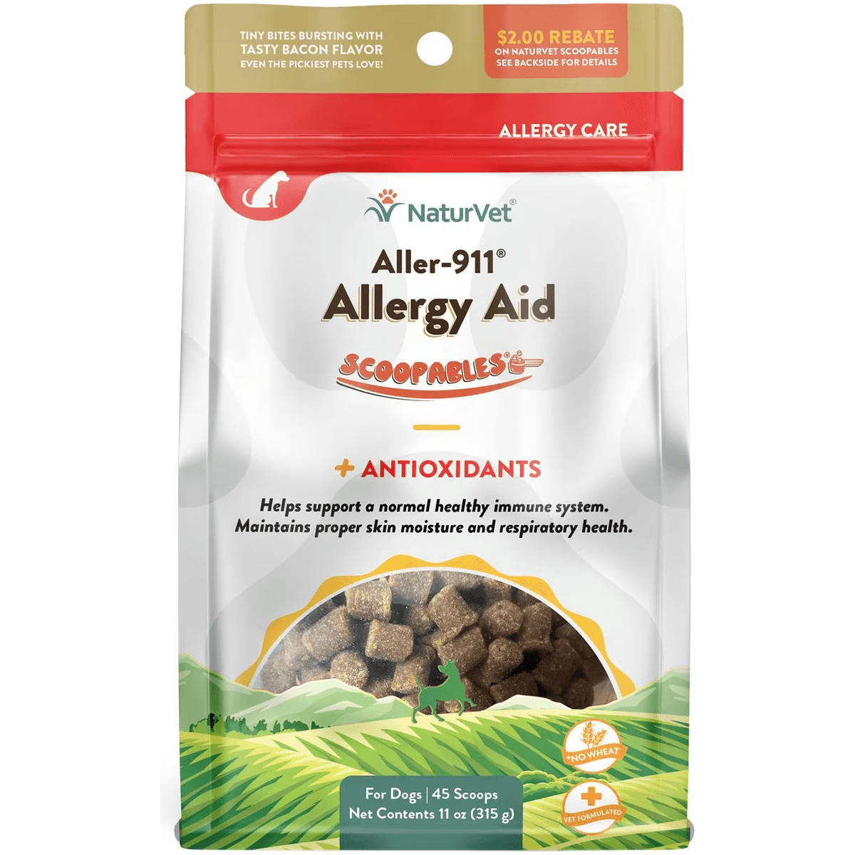 Naturvet Dog Scoopables Allergy Aid Supplement PetMax