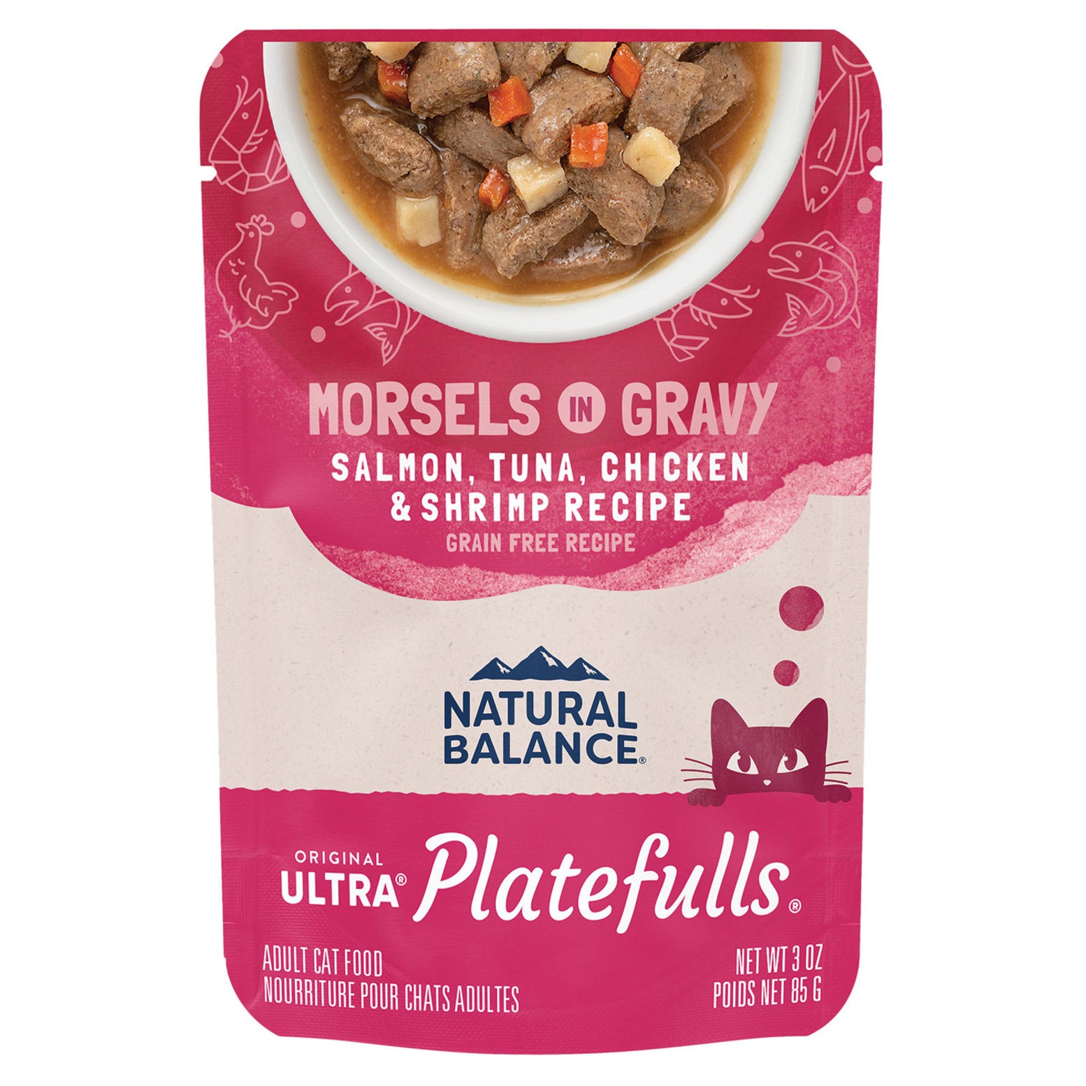 Natural Balance Platefulls Salmon, Tuna, Chicken, & Shrimp Wet Cat Food