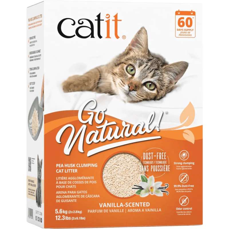 Catit Go Natural Pea Husk Litter Vanilla Scented