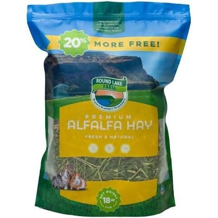 Round Lake Farm Small Animal Alfalfa Hay - 510 g - Small Animal Food Dry - Round Lake Farm - PetMax Canada