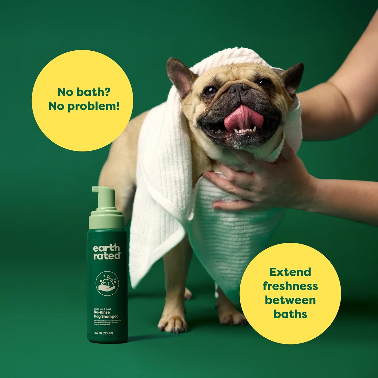 Earth Rated No Rinse Convenient Waterless Dog & Puppy Shampoo
