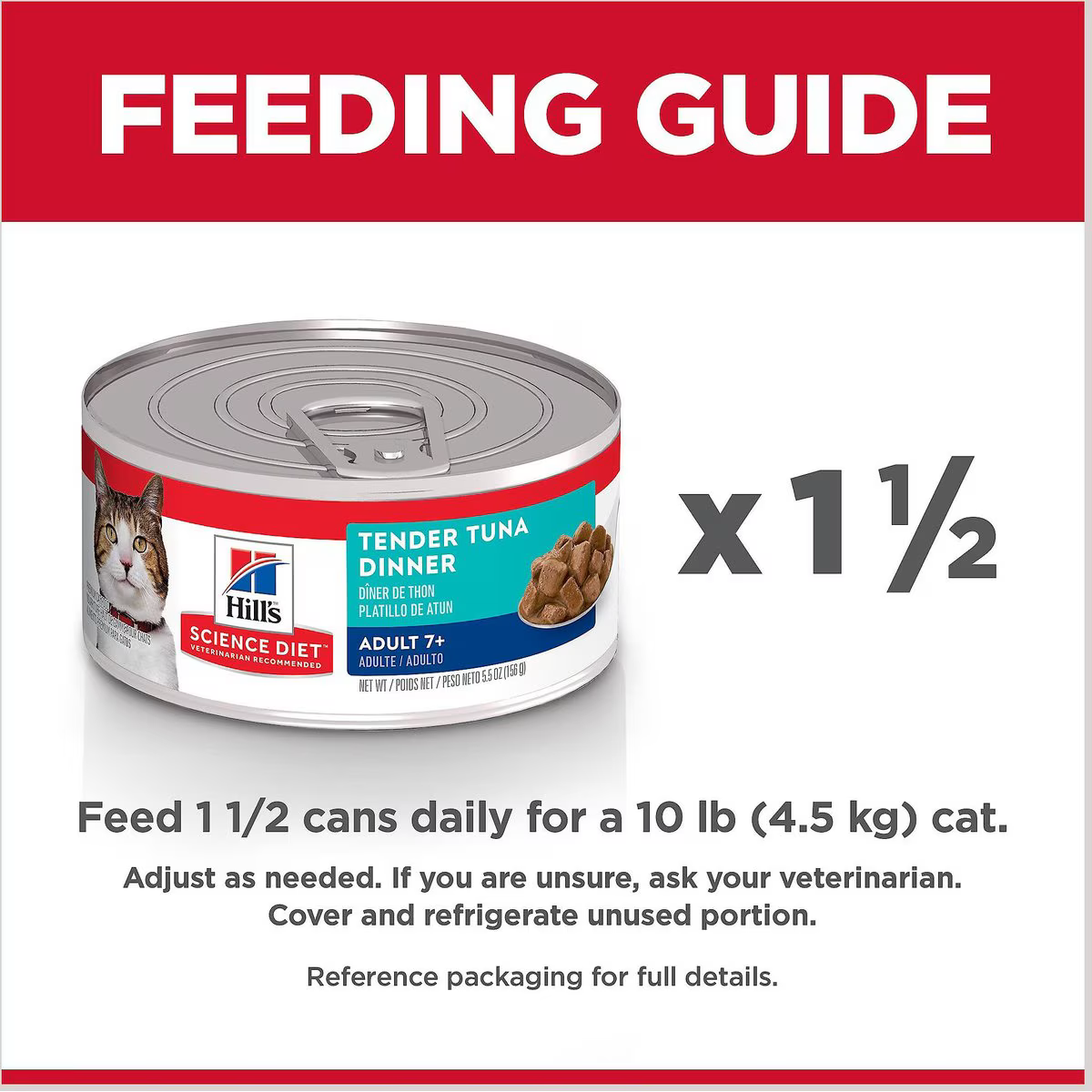 Hill's Science Diet Adult 7+ Tender Tuna Dinner Canned Cat Food
