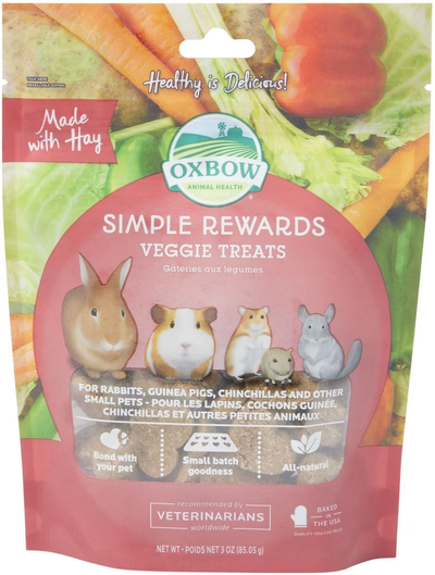 Oxbow Simple Rewards Oven Baked Veggie Small Animal Treats  Small Animal Food Treats  | PetMax Canada