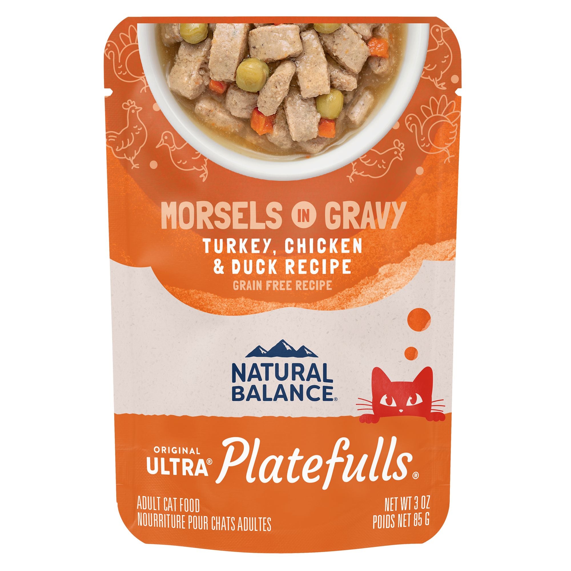 Natural Balance Platefulls Turkey Chicken, & Duck Wet Cat Food