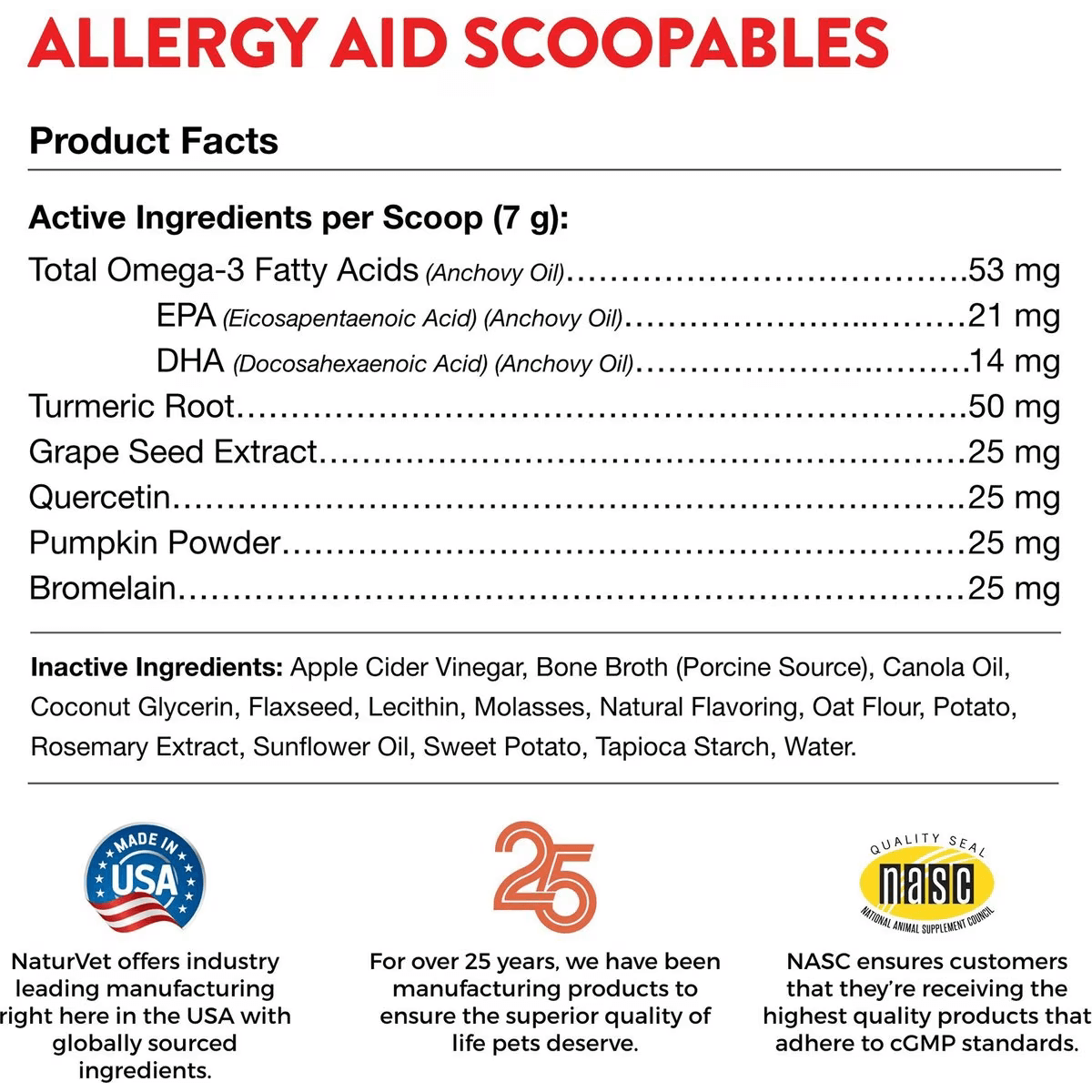 Naturvet Dog Scoopables Allergy Aid Supplement - Default Title - Health Care - Naturvet - PetMax Canada