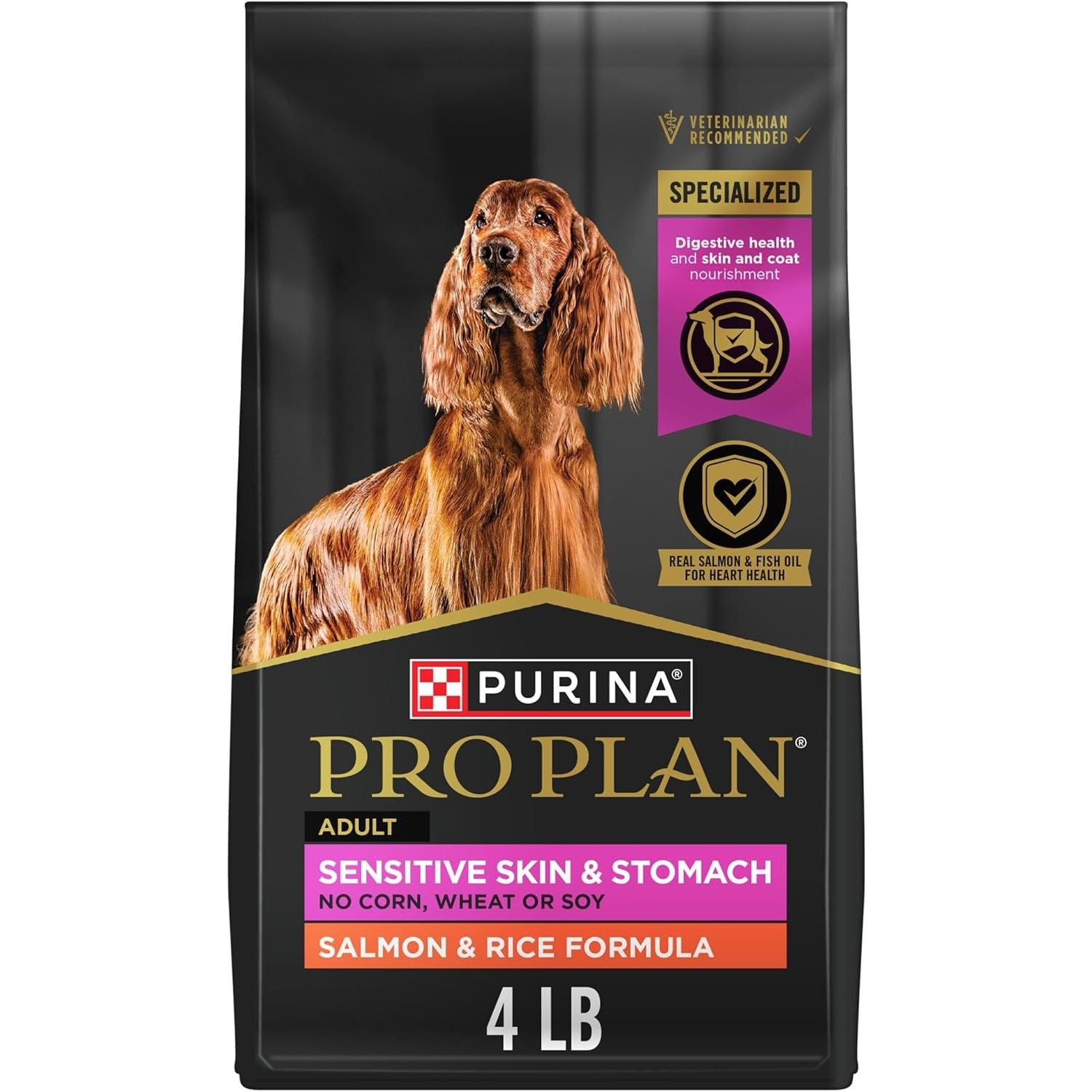 Purina Pro Plan Peau et Estomac Sensibles Nourriture Pour Chiens Avec Probiotiques Formule Saumon Et Riz