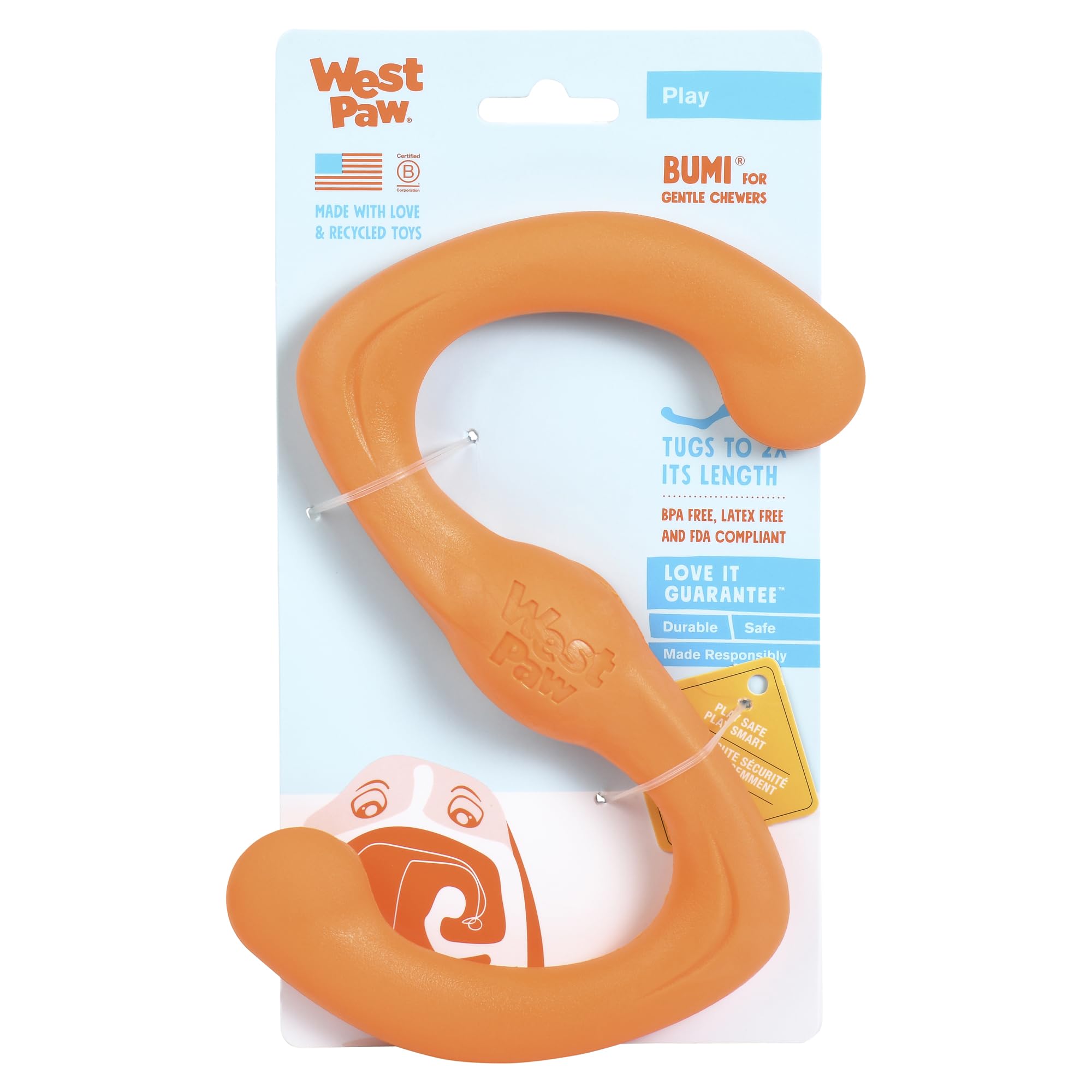 West Paw Zogoflex Active Bumi Tangerine