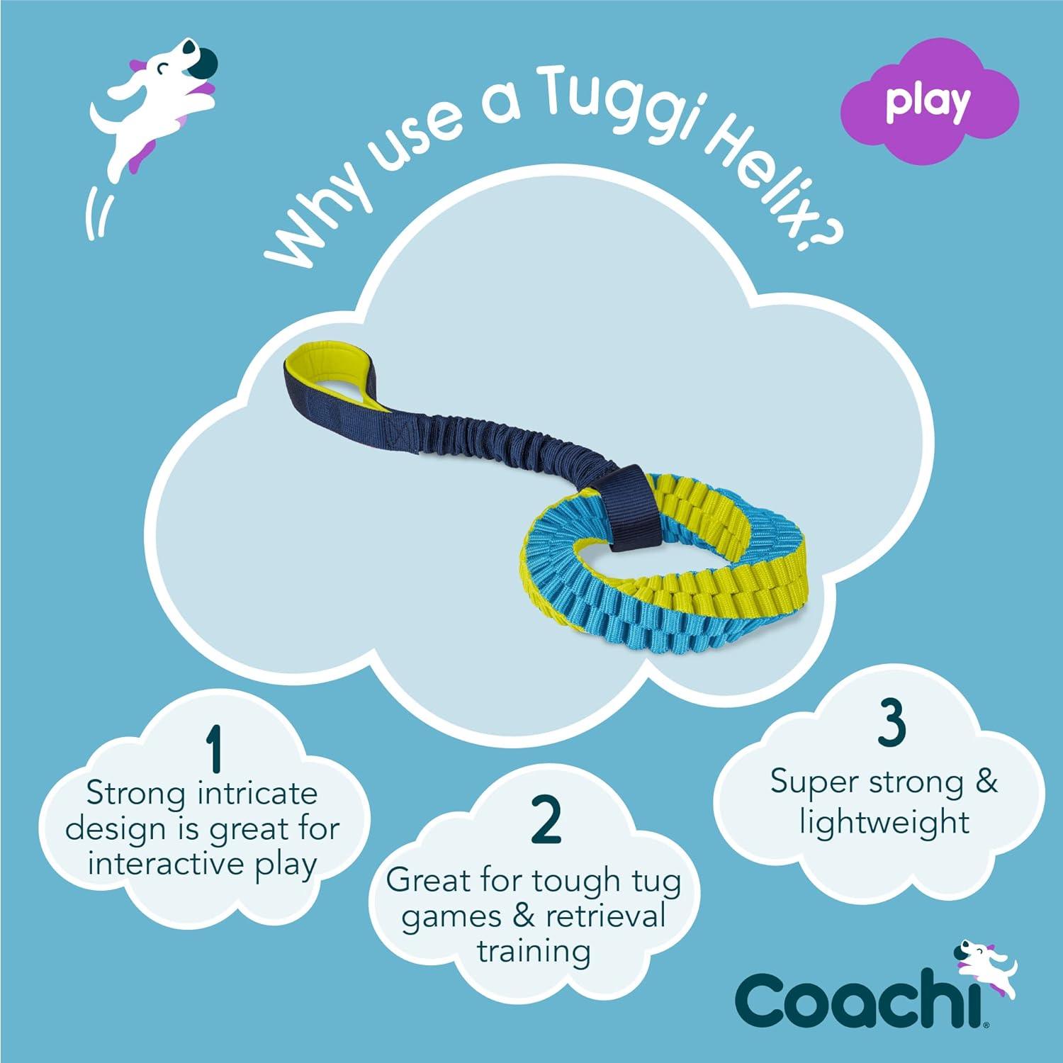 Coachi Tuggi Helix - Navy & Lime & Light Blue - Training Products - COACHI - PetMax Canada