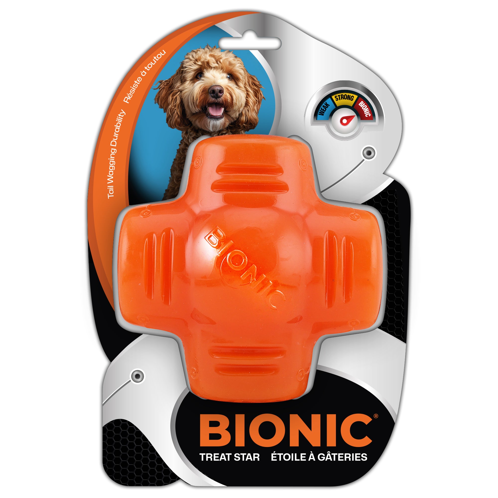 Bionic Rubber Dog Treat Star
