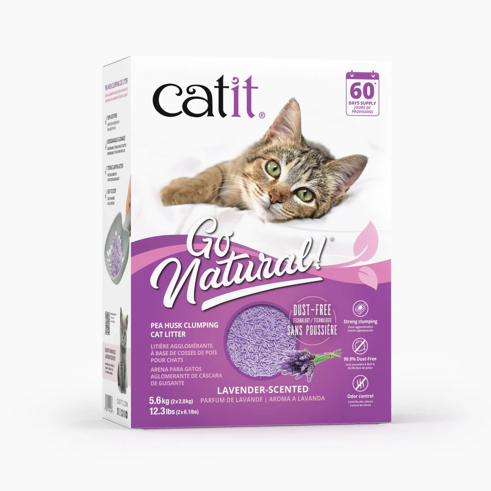 Catit Go Natural Pea Husk Litter Lavender Scented