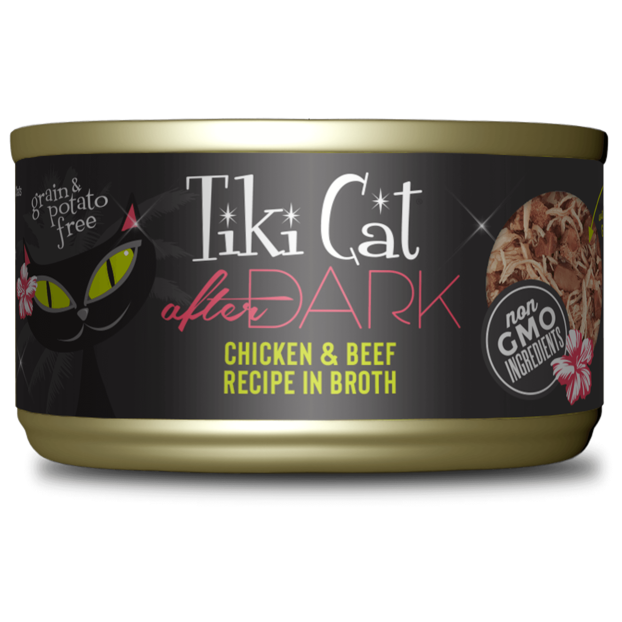 Tiki Cat Can After Dark Chicken & Beef In Broth