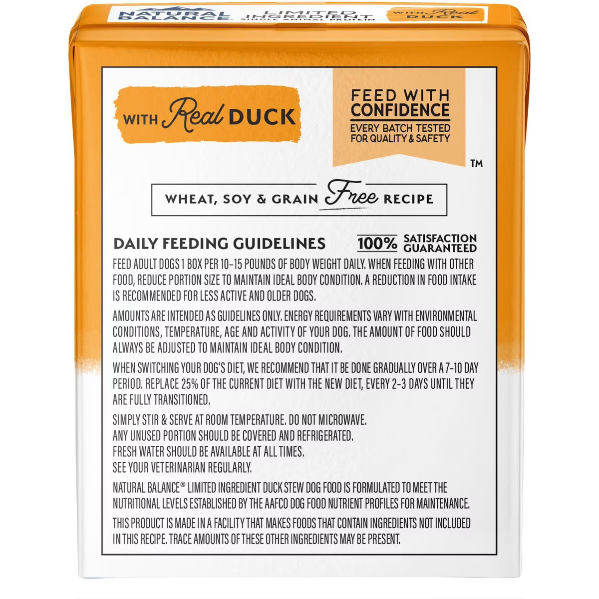 Natural Balance Limited Ingredient Reserve Grain-Free Duck Stew Wet Dog Food Canned Dog Food | PetMax Canada