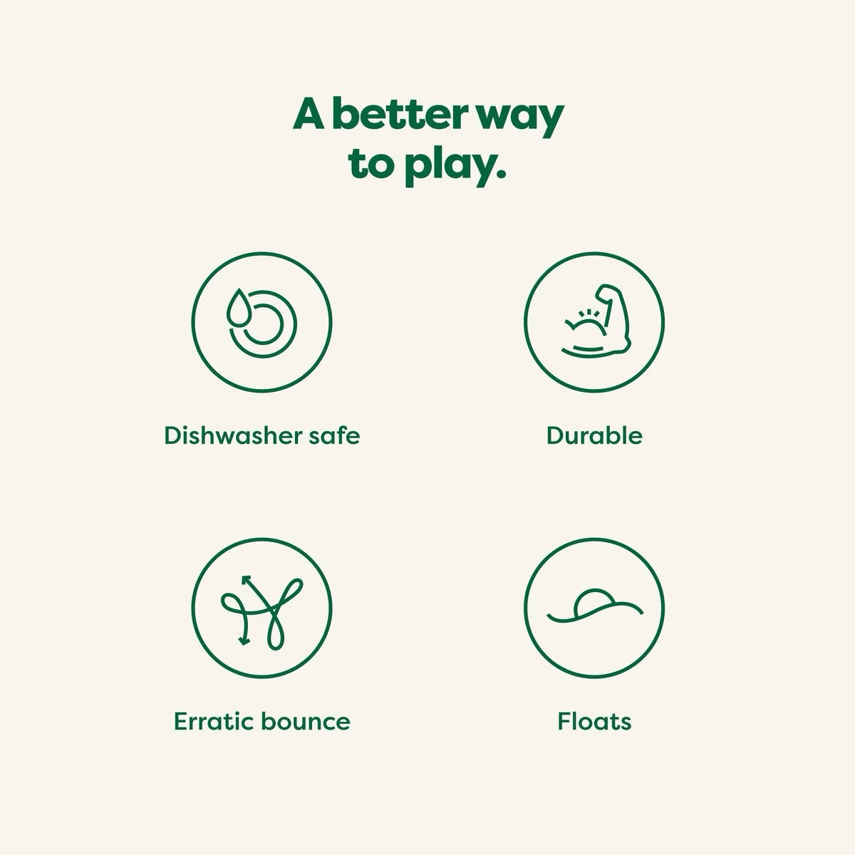 Earth Rated Rubber Fetch Chew Dog Toy - Small - Dog Toys - Earth Rated - PetMax Canada