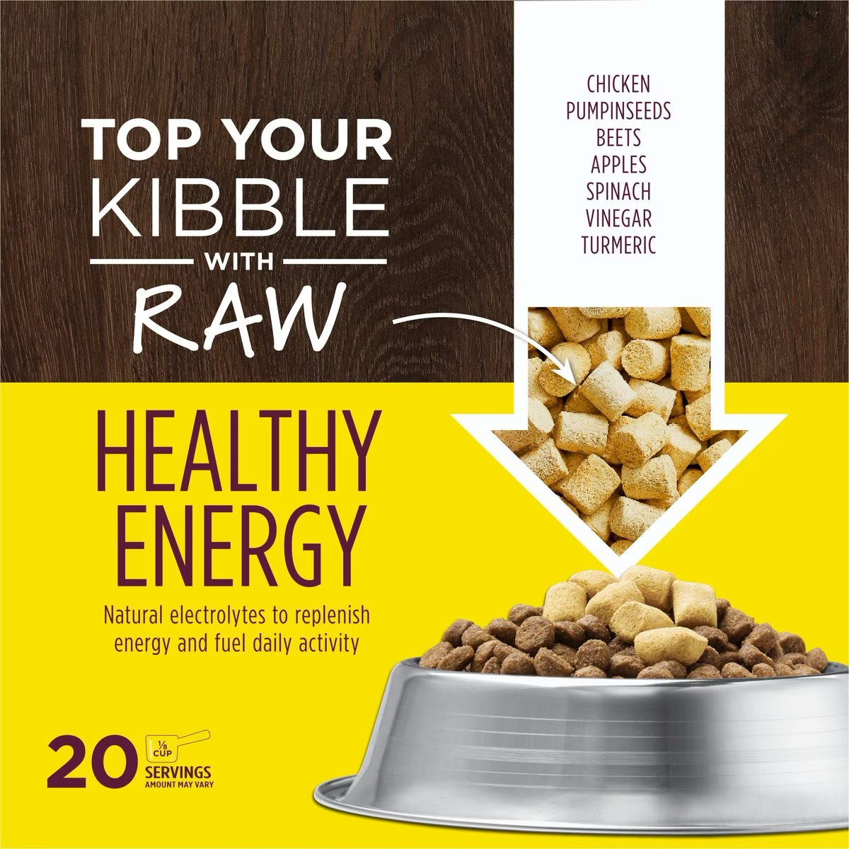 Instinct RawBoost Mixers Healthy Energy Grain-Free Freeze-Dried Dog Food Topper Dog Treats | PetMax Canada
