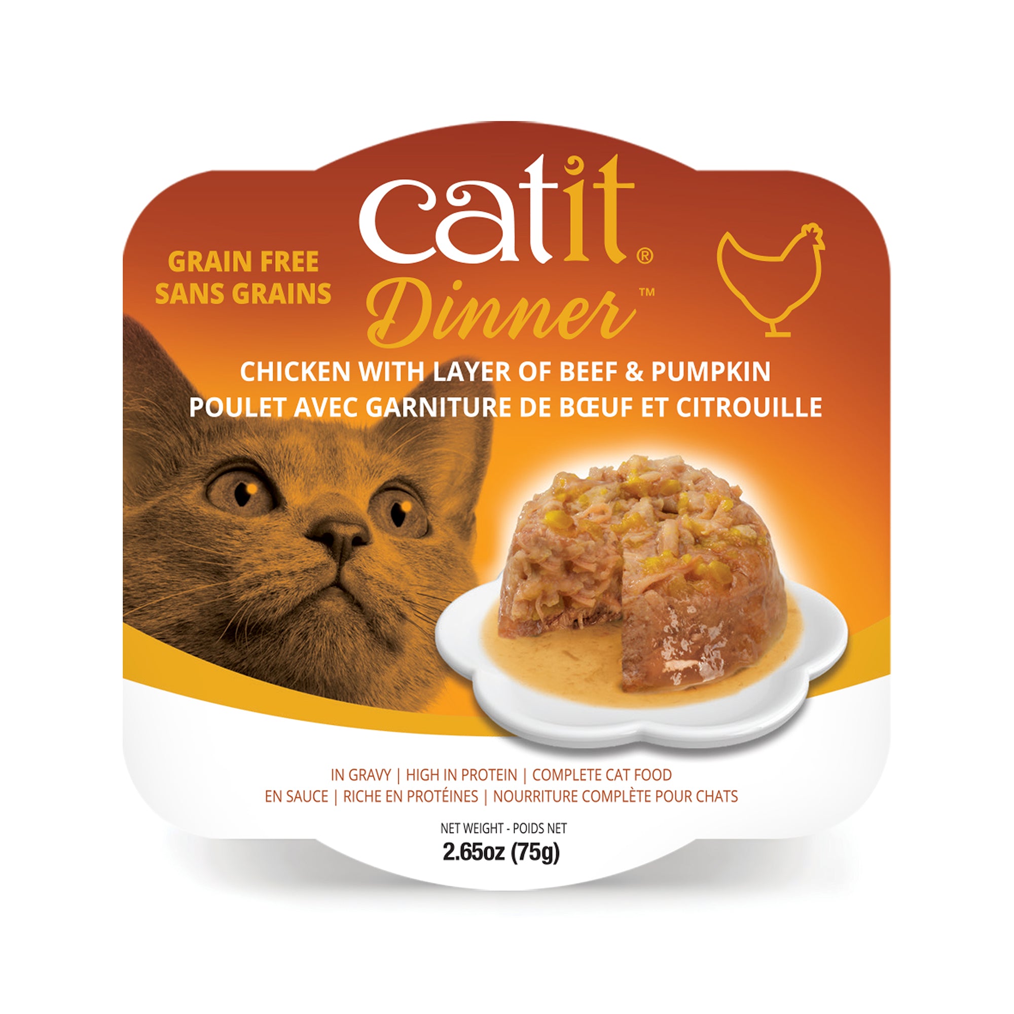 CatIt Wet Cat Food Chicken Dinner With Beef & Pumpkin