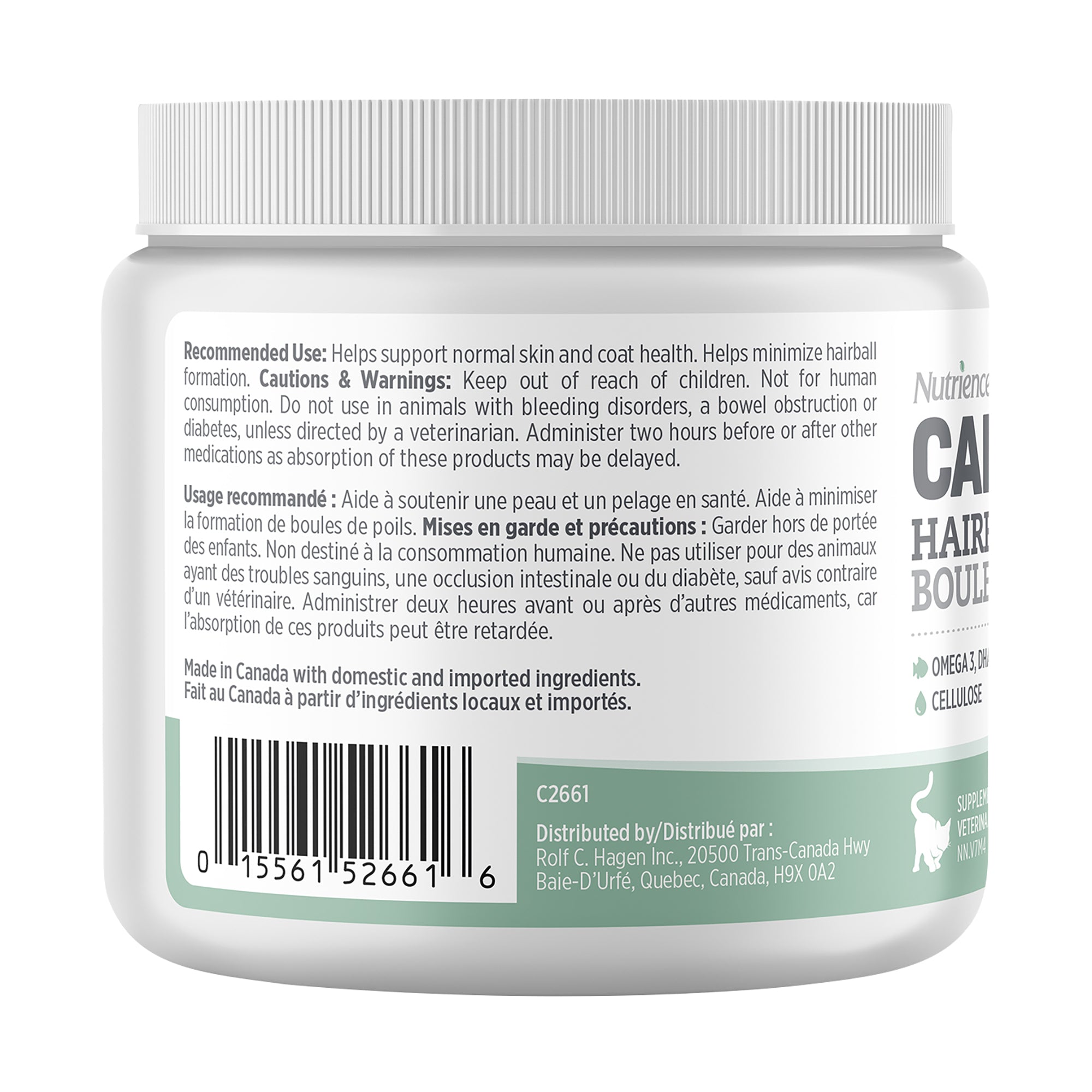 Nutrience Care Skin & Coat Hairball+ Supplement for Cats