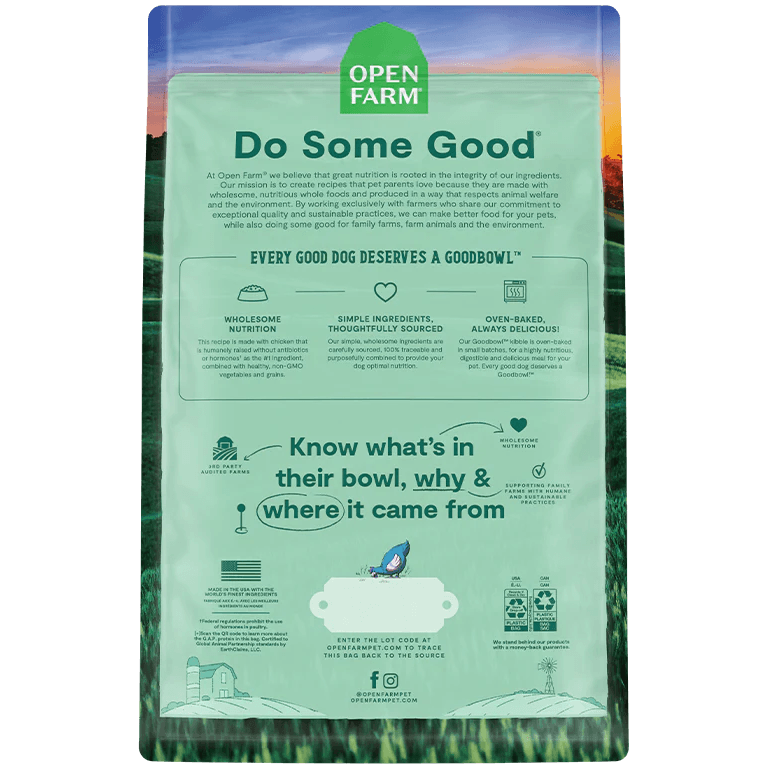 Open Farm GoodBowl Harvest Chicken & Brown Rice Recipe for Dogs - 1.59 kg - Dog Food - Open Farm - PetMax Canada