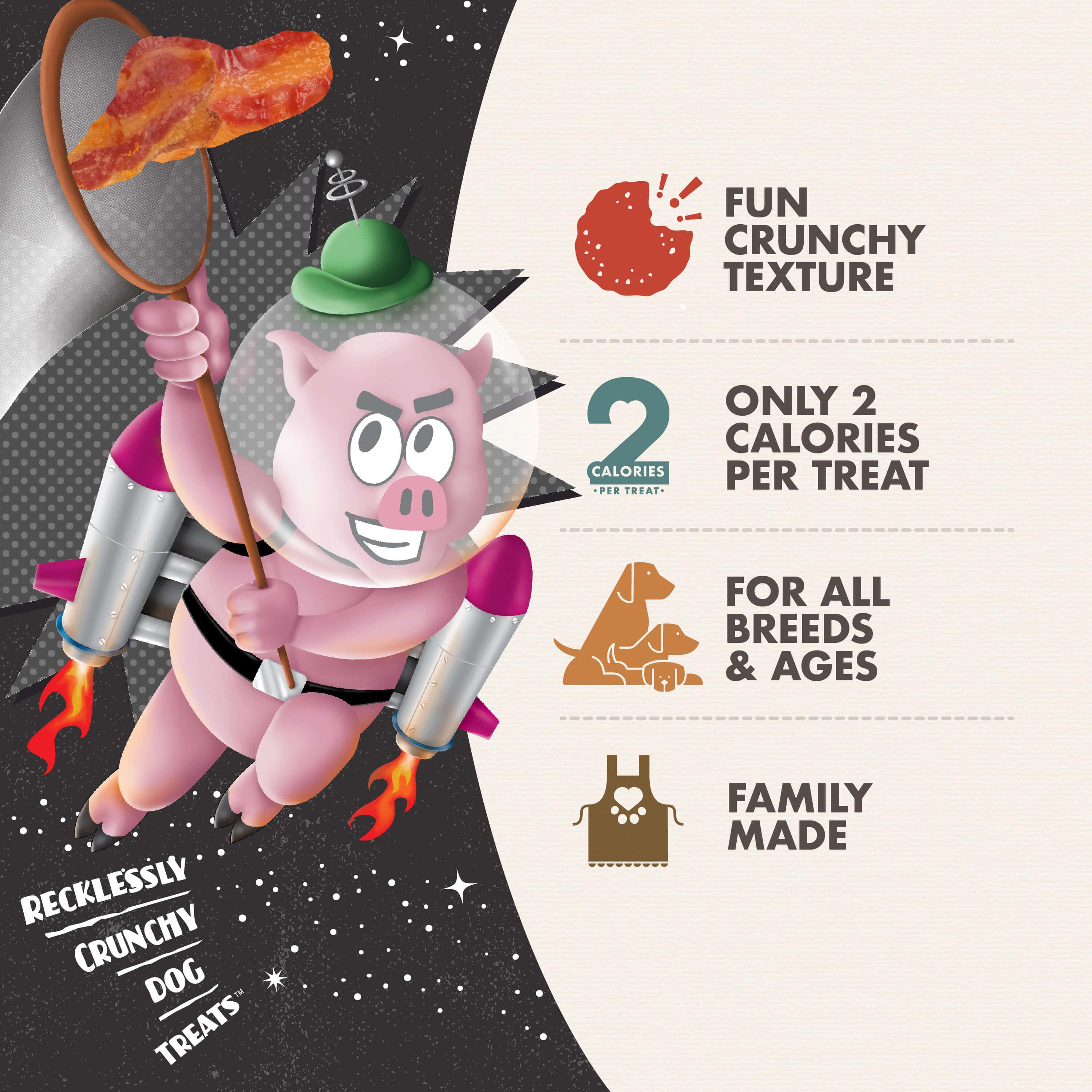 Fromm Crunchy O's Bacon Blasters Dog Treats - 737g - Dog Treats - Fromm - PetMax Canada