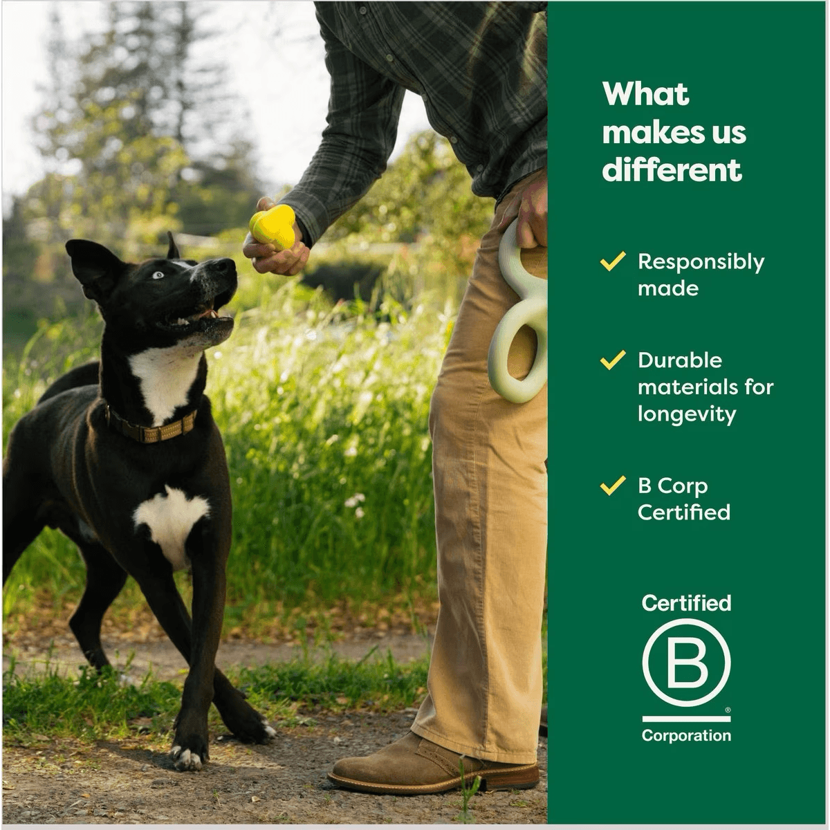 Earth Rated Rubber Fetch Chew Dog Toy - Small - Dog Toys - Earth Rated - PetMax Canada