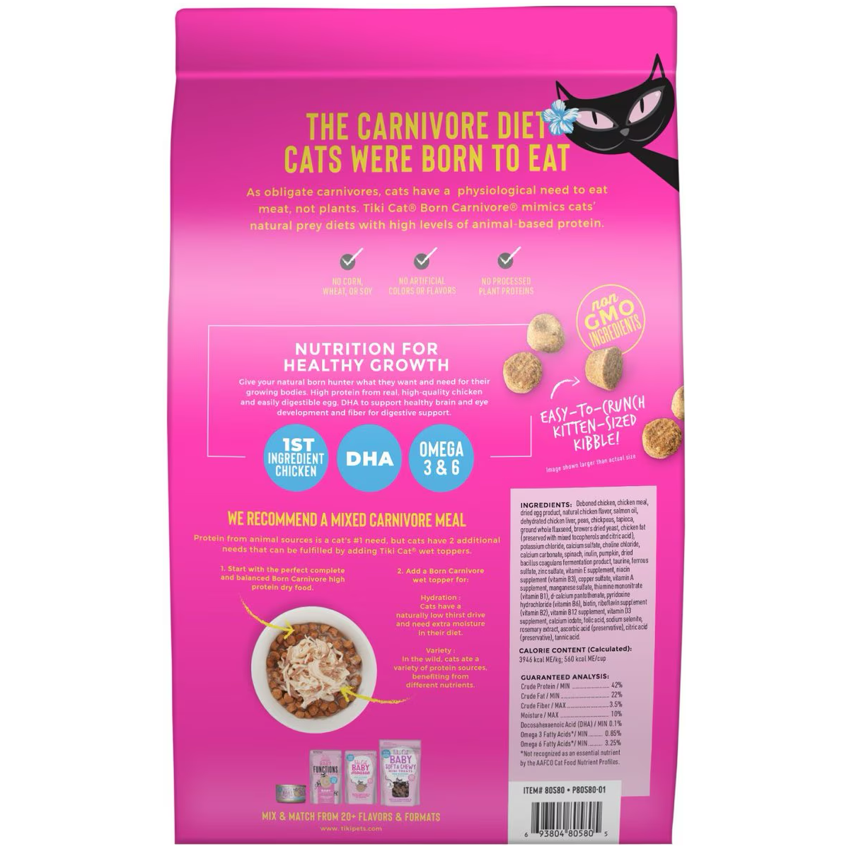 Tiki Cat Born Carnivore High Protein Kitten Chicken & Egg