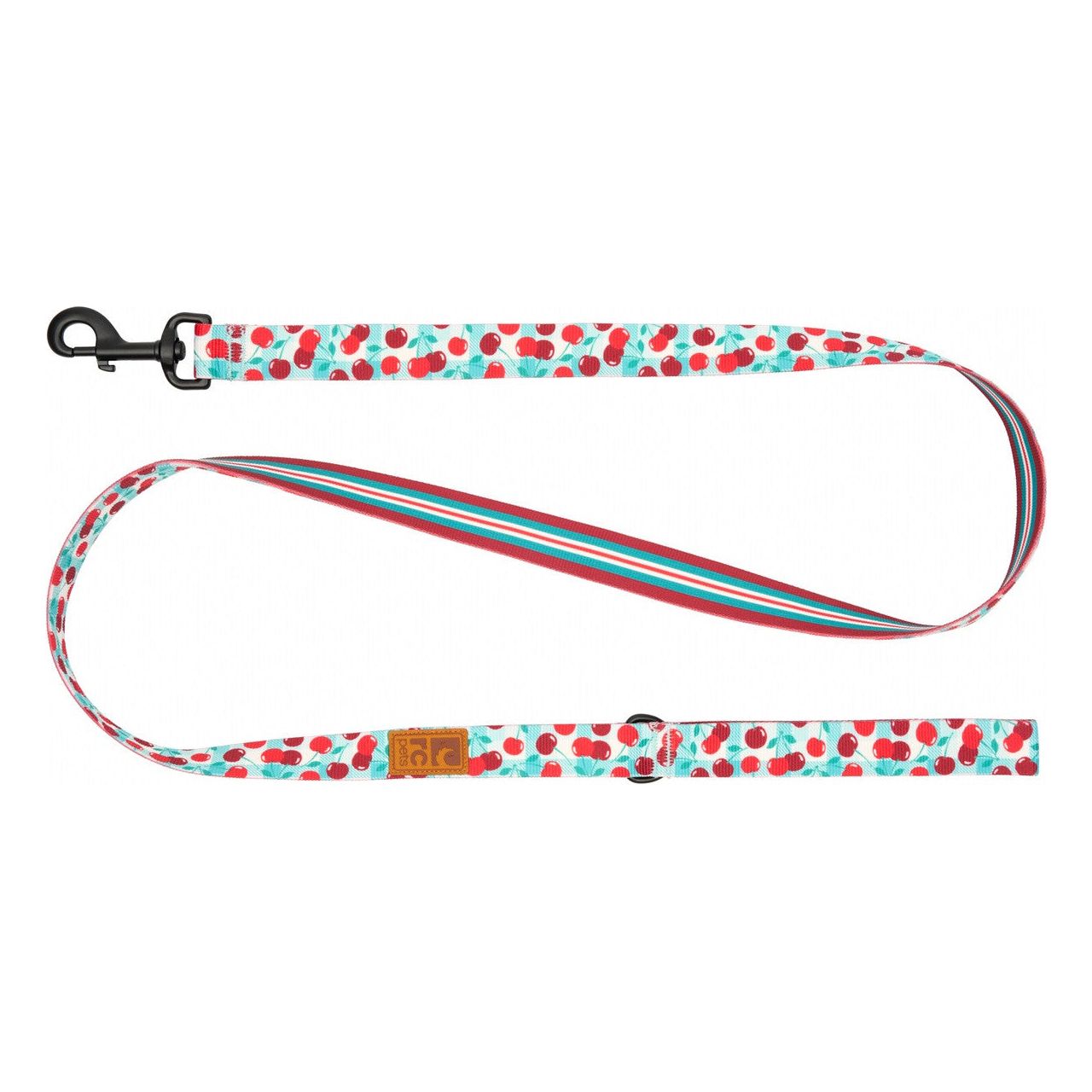 RC Eco Dog Leash Cherry Picnic & Orchard Stripe