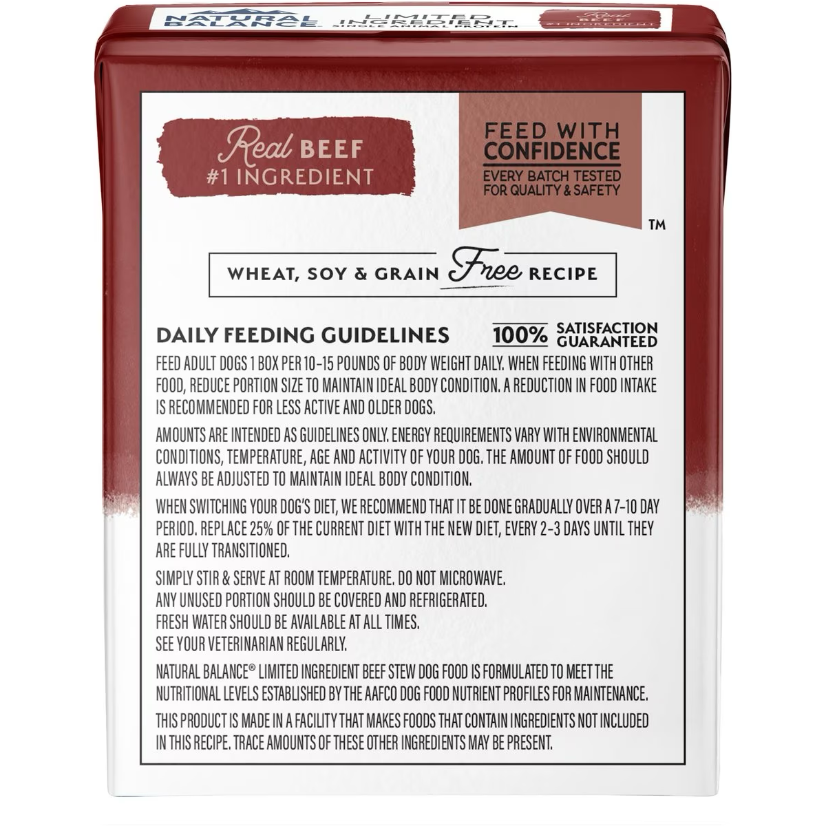 Natural Balance Limited Ingredient Grain-Free Beef Stew Wet Dog Food Canned Dog Food | PetMax Canada