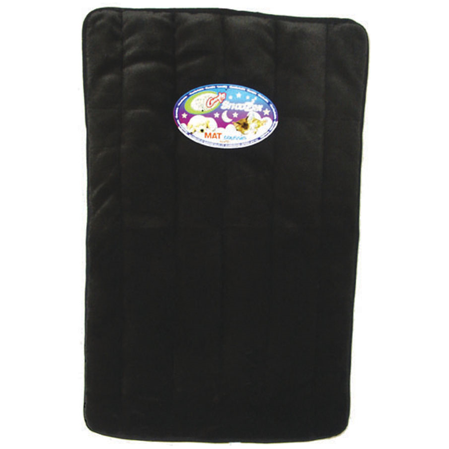 Comfy Snoozer Plush Black Dog Mat