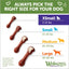 Whimzees Natural Grain Free Daily Dental Long Lasting Dog Treats Brushzees  Natural Chews  | PetMax Canada