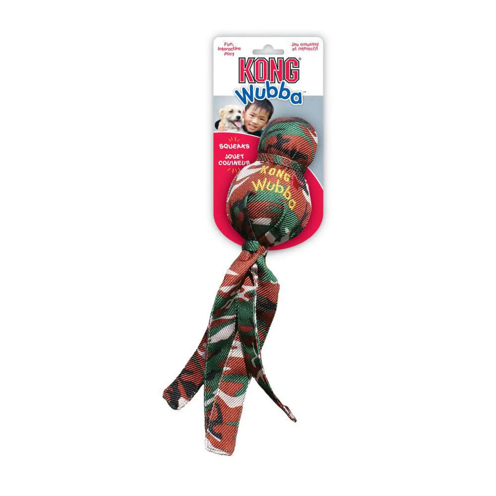 KONG Camo Wubba Fetch Toy