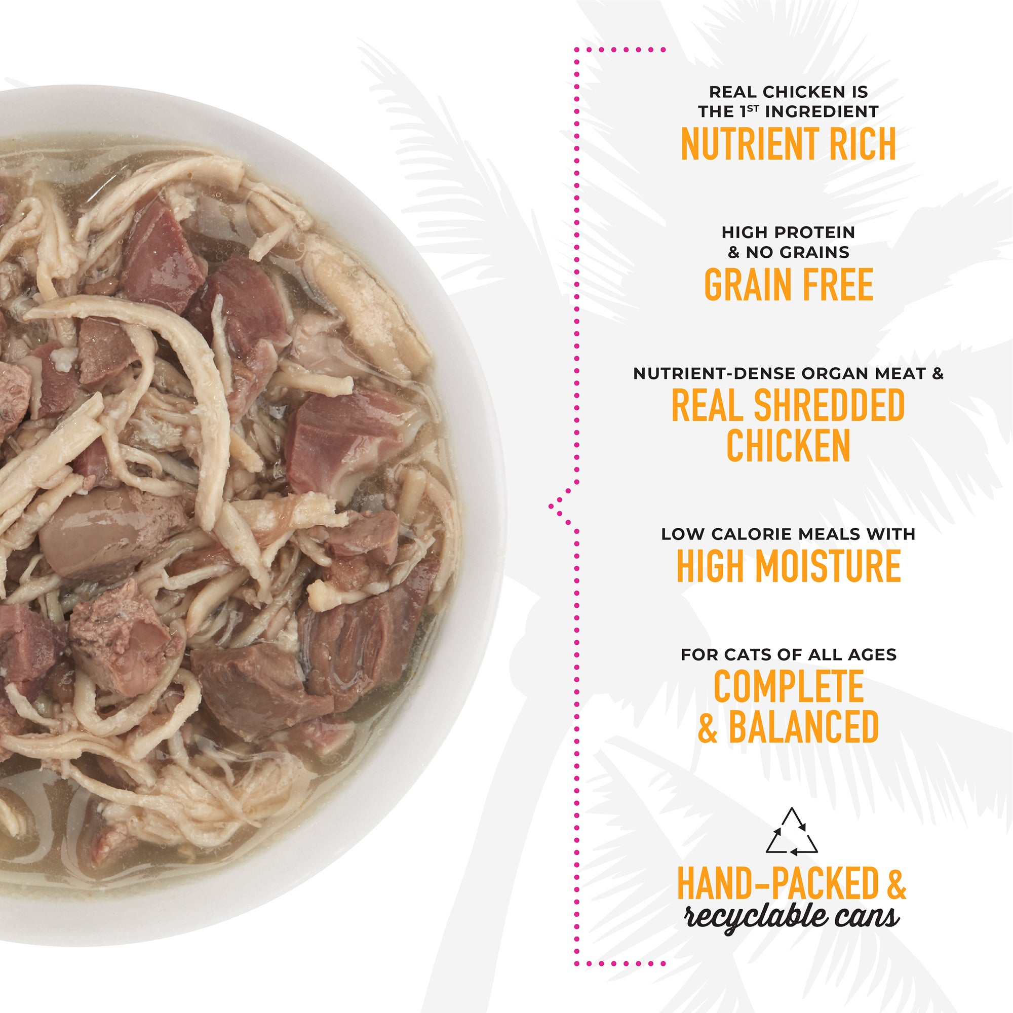 Tiki Cat After Dark Chicken & Lamb Recipe in Broth Wet Cat Food - Product Highlights 4 - Tiki Cat - PetMax Canada
