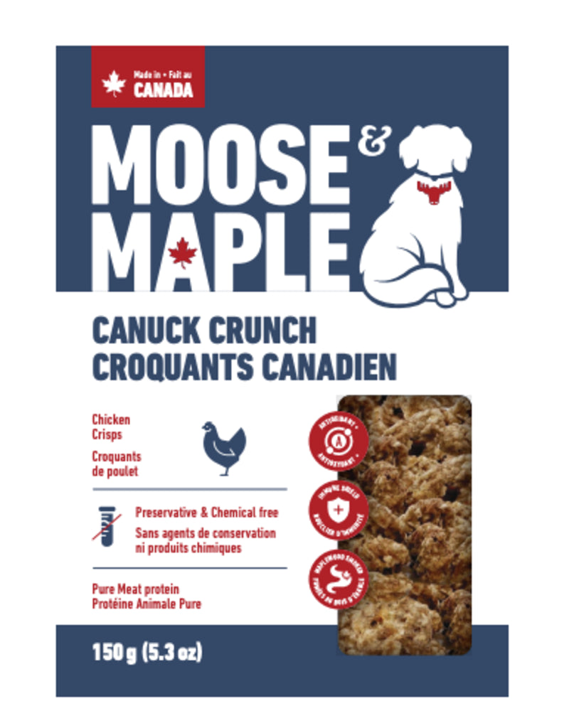 Moose & Maple Canuck Crunch Chicken Dog Treats - Dog Treats - Moose & Maple - PetMax Canada