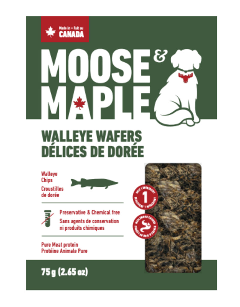 Moose & Maple Walleye Wafers Dog Treats - Dog Treats - Moose & Maple - PetMax Canada