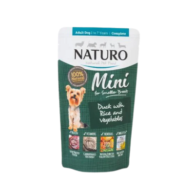 Naturo Canine Pouch Tray Wet Dog Food Duck & Rice With Vegetables  Canned Dog Food  | PetMax Canada